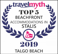 Talgo Suites is on Top 5 Beachfront Accommodations in Stalis